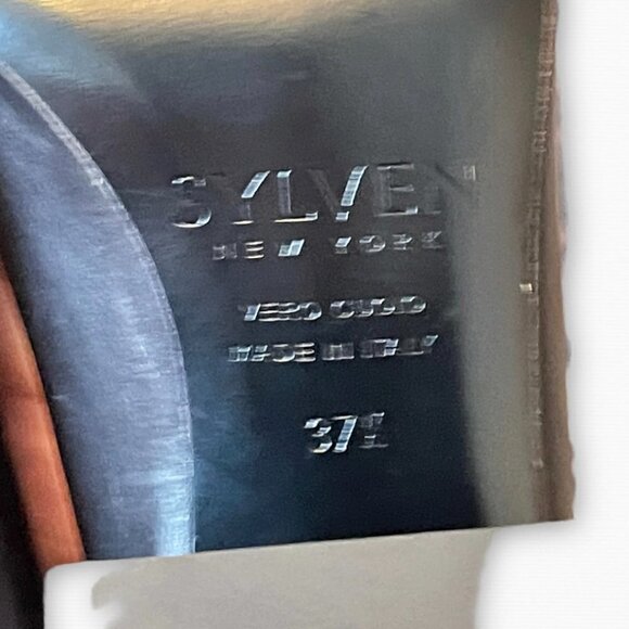 SYLVEN NEW YORK Kit Block Heel Pump In Black  Size 37.5 - Picture 9 of 9